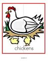 Farm theme preschool puzzle - chickens
