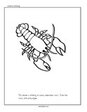 Ocean creative coloring printable -  lobster