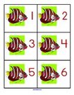 Fish numbers cards 1-20.
