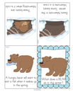 Hibernating bear foldable booklet
