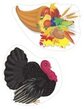 Thanksgiving theme large manipulatives to make learning games and centers.