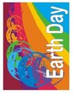 Earth Day rainbow poster - decorate with colorful collage materials.