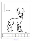 Forest animals theme counting tracing