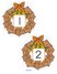 Thanksgiving wreaths numbers 1-20 - recognition and number sequence.