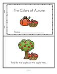 Fall colors poem - emergent readers in color and b/w.