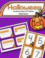 Halloween theme number flashcards 0-20