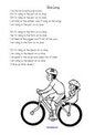 Bicycles song printable