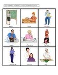Community helpers cards for matching, memory and concentration games. Print 2 copies.