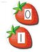 Strawberries preschool theme number manipulatives 0-20.