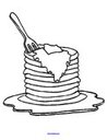 Stack of pancakes creative coloring printable