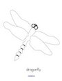 Insects printable - tracing dragonfly.