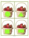 Strawberries - shape matching cards