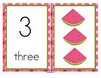 Watermelon number cards   - 0-20.  4 cards for each number - 44 pages.  Make centers, games and activities.  Members