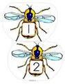 Insects theme numbers large cut outs 1-20