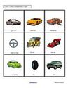 Cars lotto/concentration matching activity - print 2 copies.
