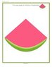 Watermelon playdough mat.  Create sets of seeds to count onto the melon background