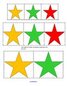 Christmas stars - sort by size and color