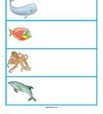 Ocean animals theme tags and labels   