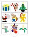 FREE Lotto concentration matching activity for Christmas for preschool