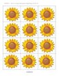 Sunflowers small color cards - Use for creating sets, counting, hiding, art work.