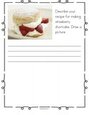 Strawberries picture story starter - Describe your recipe to make this strawberry shortcake.