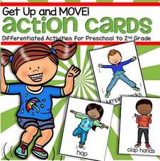 Action cards set