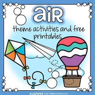 Air theme activities and printables for preschool and kindergarten