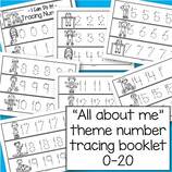 Active kids number tracing booklet 0-20.