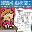 PictureSet 2 - Match beginning sound letters to pictures cut and paste. 30 printables. 
