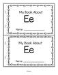 Alphabet booklet E