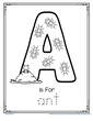A is for ant trace and color printable