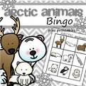Arctic Animals Bingo plus printables for preschool.