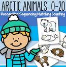 Arctic animals counting 0-20 cut outs - BIG. 
