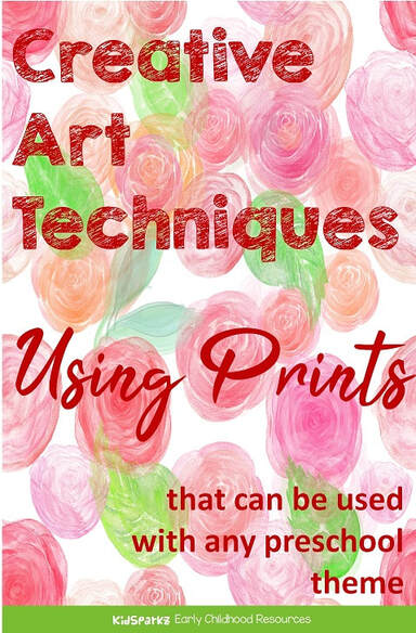 Creative art techniques using print making for preschool