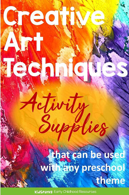 Creative art supplies for preschool