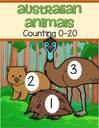 Australian animals large - counting from 0-20.