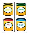 Play dough color words matching - 8 colors.