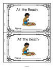 Beach emergent reader in color - 10 reader pages. 