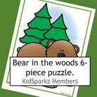 Bear 6-piece puzzle. 