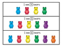 Bears counting strips 1-20.