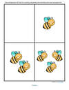 Bees sets/groups 0-15 counting, sequencing and comparing more, less and equal.