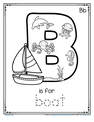 B is for boat printable. 