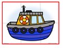 Boat theme 6 piece puzzle - tugboat