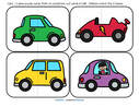 Cars puzzle 2 - 6 pieces - print 2 copies