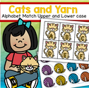 Alphabet center - match upper cats and lower case balls of yarn.