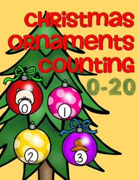 ***FREE*** Set of Christmas ornaments, numbered 0-20