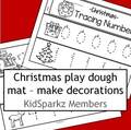 Christmas theme tracing numbers 0-20.  Staple strips together to make a booklet