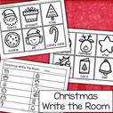 Christmas write the room activity