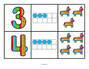 3-piece pinata counting cards, 1-10.  Numbers, 10-frames and objects. Use for matching, naming sequencing etc.