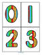 Mexican design large numbers 0-20 - use for recognition, sequencing, make matching games, bulletin board decor.